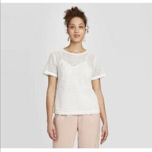 A New Day Eyelet Top